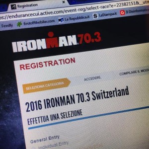 L'iscrizione al Ironman 70.3 Switzerland